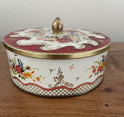 vintage metal box designed by daher 11101|1971 daher tin trays.